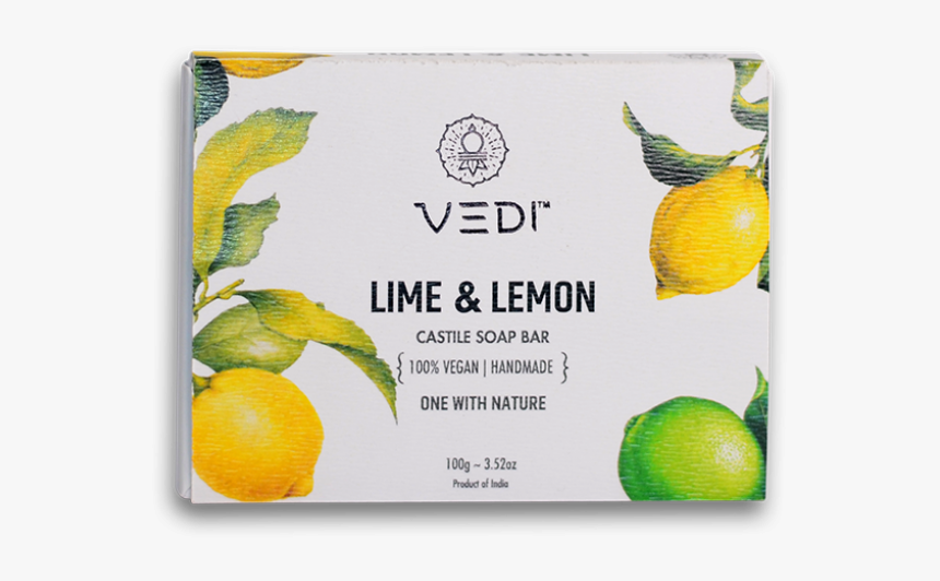 Lime & Lemon Castile Soap Bar - Lemon Soap Bar, HD Png Download, Free Download