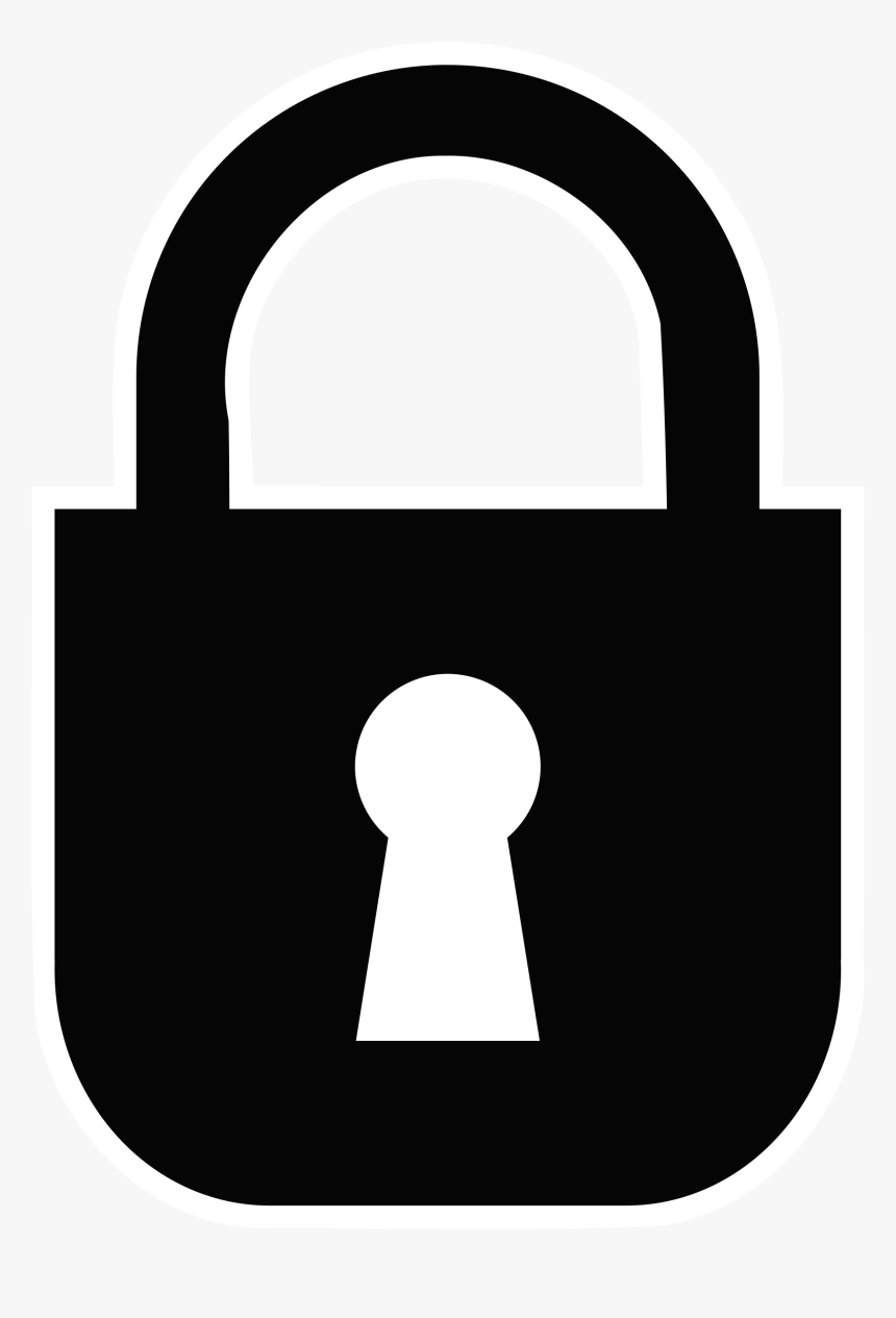 Monochrome Big Image Png - Padlock Clipart Png, Transparent Png, Free Download