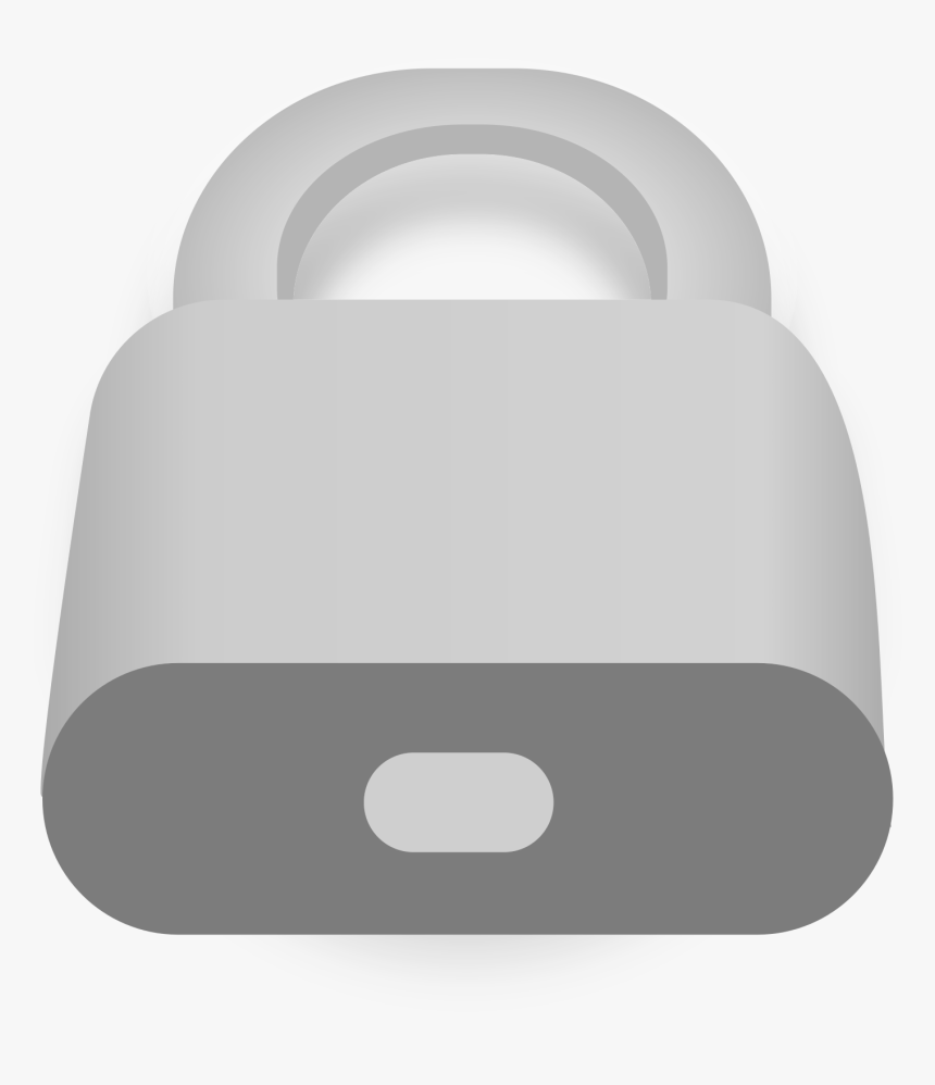 Lock Big Image Png - 3d Black And White Lock Png, Transparent Png, Free Download