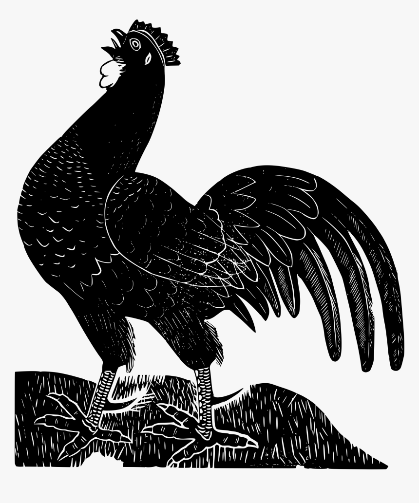 Black Rooster Clip Arts - Black Rooster, HD Png Download, Free Download