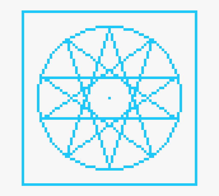 Clip Art Pixel Pentagram - Big Minecraft Circle Chart, HD ...