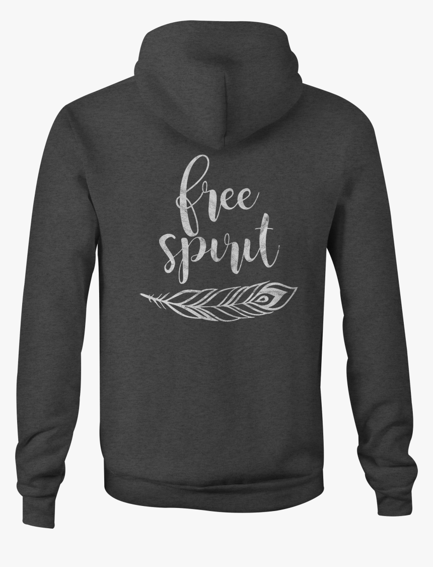 Zip Up Hoodie Free Spirit Tribal Feather Hooded Sweatshirt - Hoodie, HD Png Download, Free Download