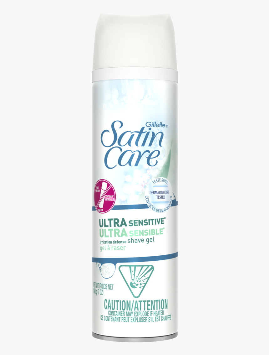 Satin Care Ultra Sensitive Skin - Plastic Bottle, HD Png Download, Free Download