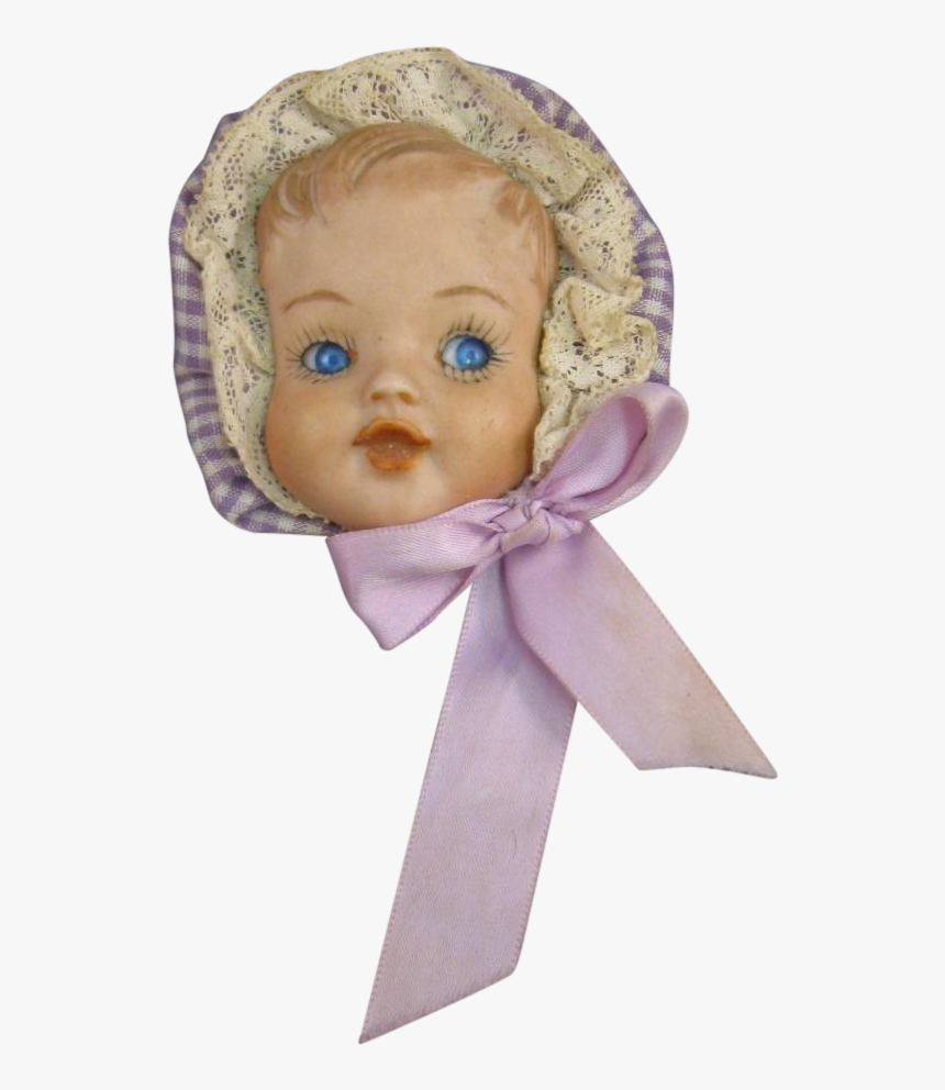 Baby Doll Face Pin Porcelain Bisque Vintage Doll Png - Doll, Transparent Png, Free Download