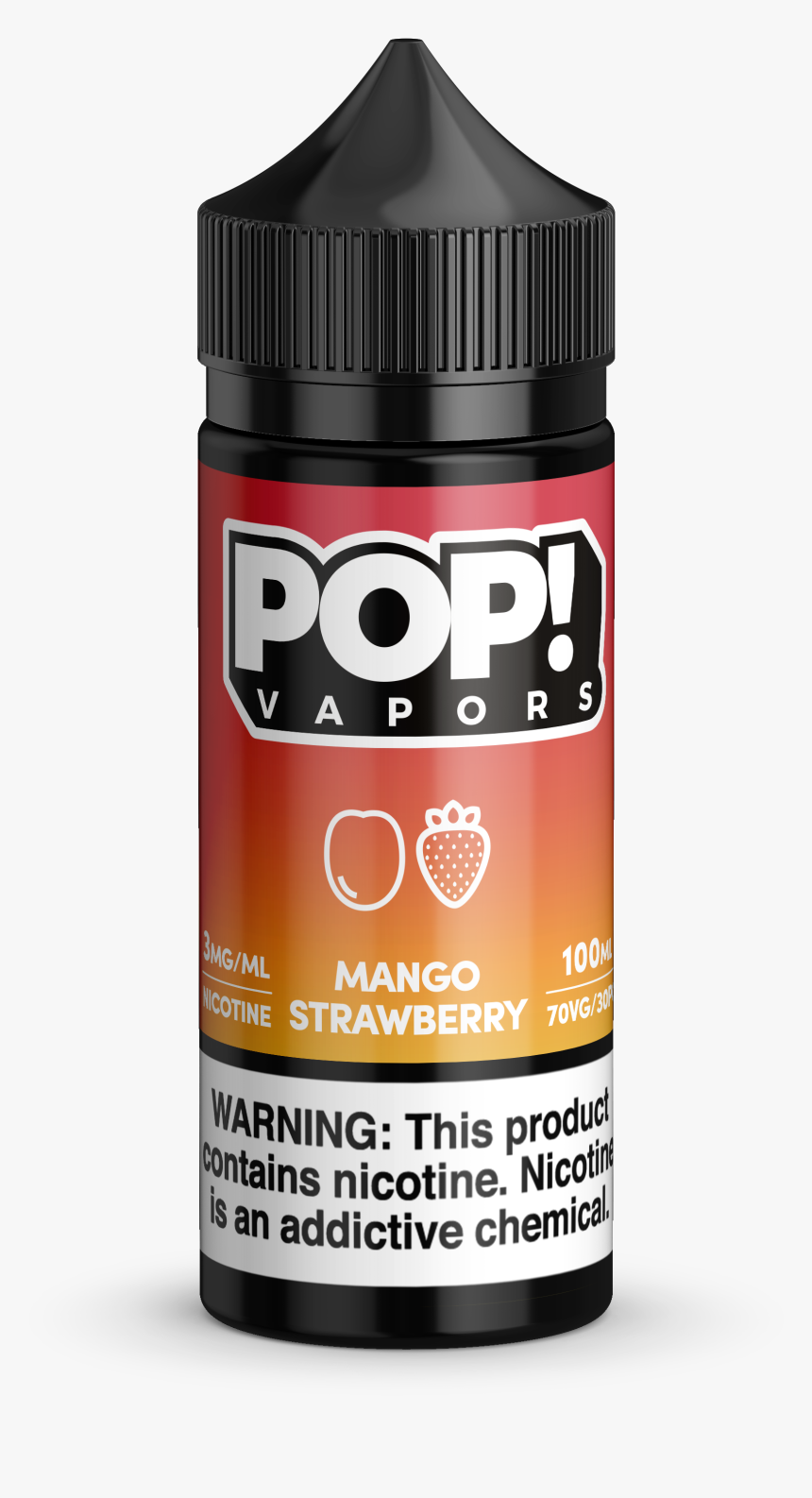 Pop Vapors Mango Strawberry, HD Png Download, Free Download