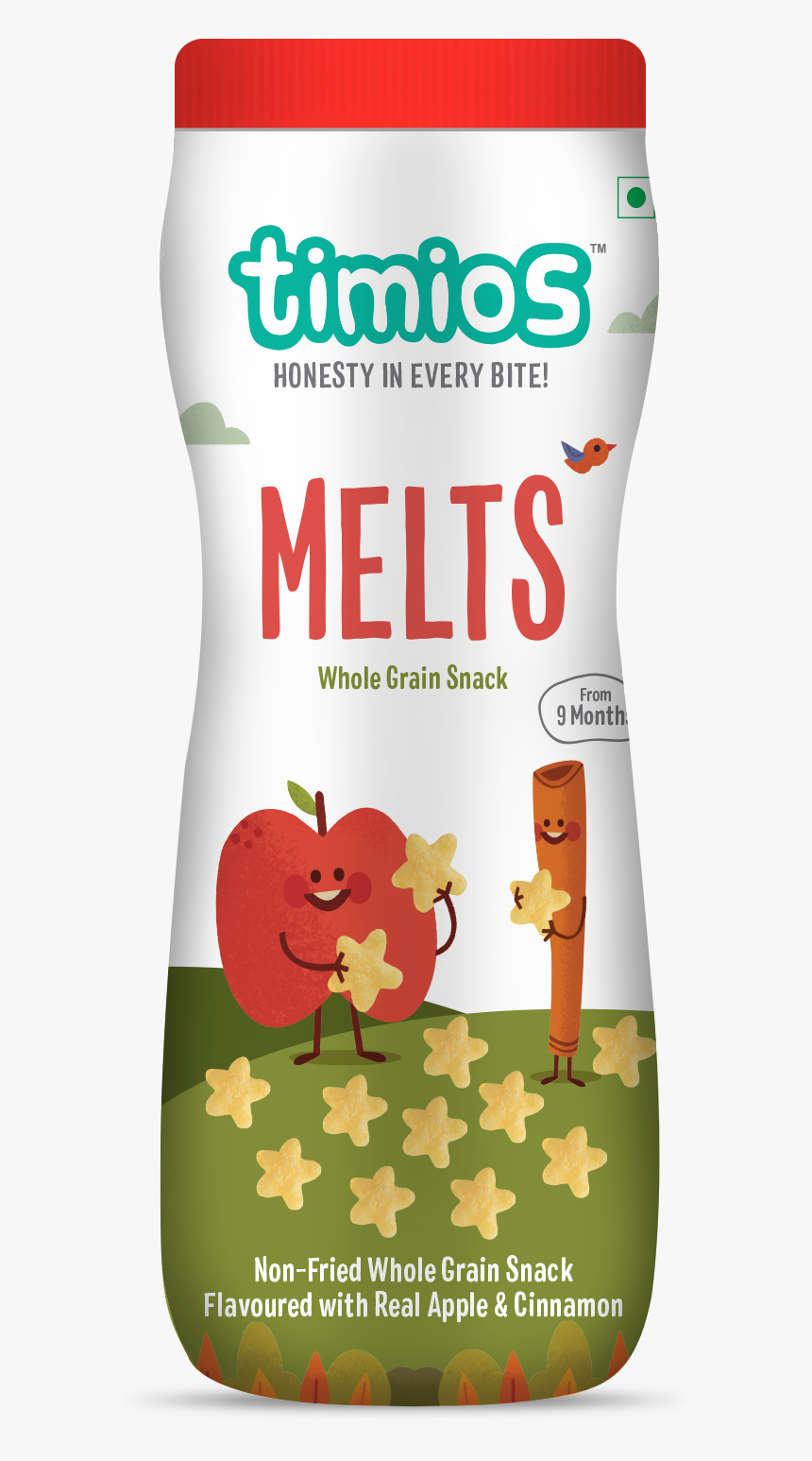 Timios Melts Apple & Cinnamon 9 Months Non Fried, Hd - Timios Product, HD Png Download, Free Download