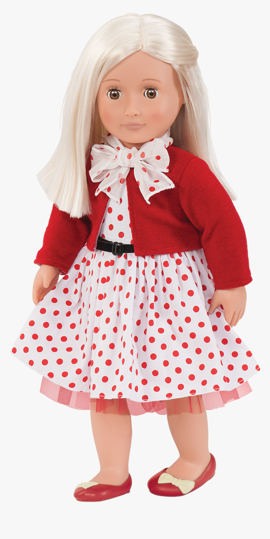 Rose Retro 18-inch Doll With Polka Dot Dress, HD Png Download, Free Download