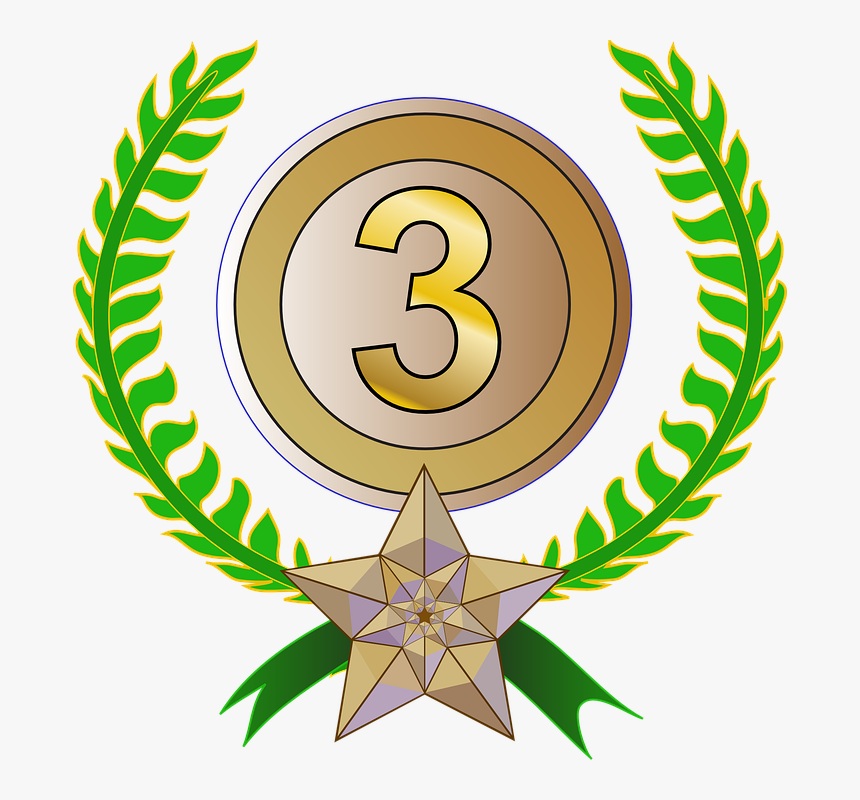 Award, Trophy, Laurel Wreath, 3rd, Third Place, Success - 2nd Place Award Png, Transparent Png, Free Download