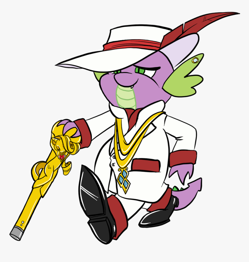 Bunnimation, Cane, Clothes, Dragon, Feather, Hat, Male, - Spike, HD Png Download, Free Download