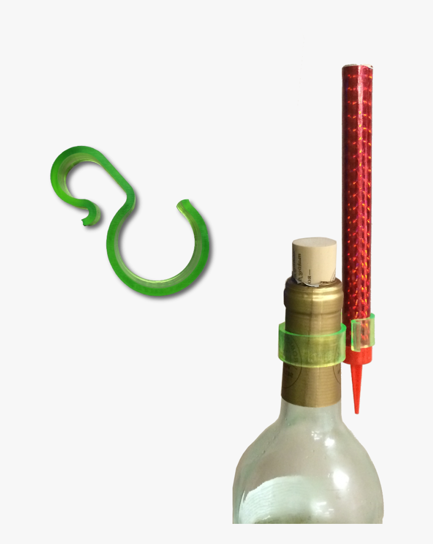 Bottle Clips Single Spirit - Glass Bottle, HD Png Download, Free Download