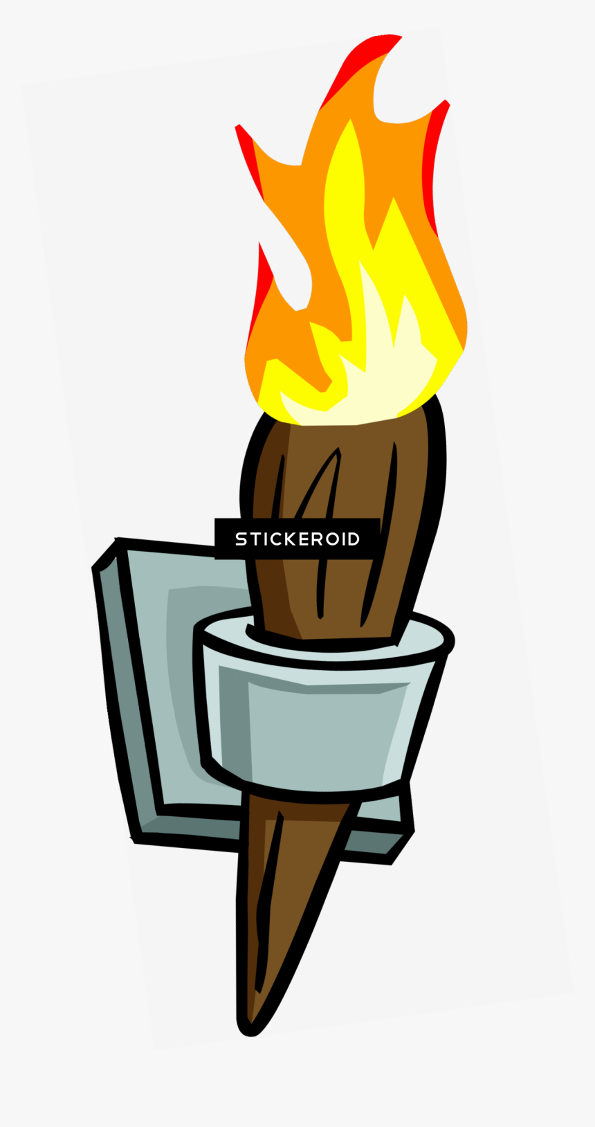 Wall Torch Png - Torch On Wall Clipart, Transparent Png, Free Download