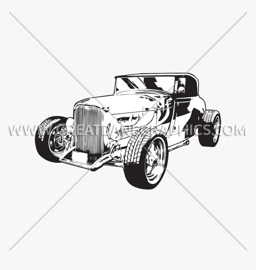 Hot Rod Flames Png - Antique Car, Transparent Png - kindpng