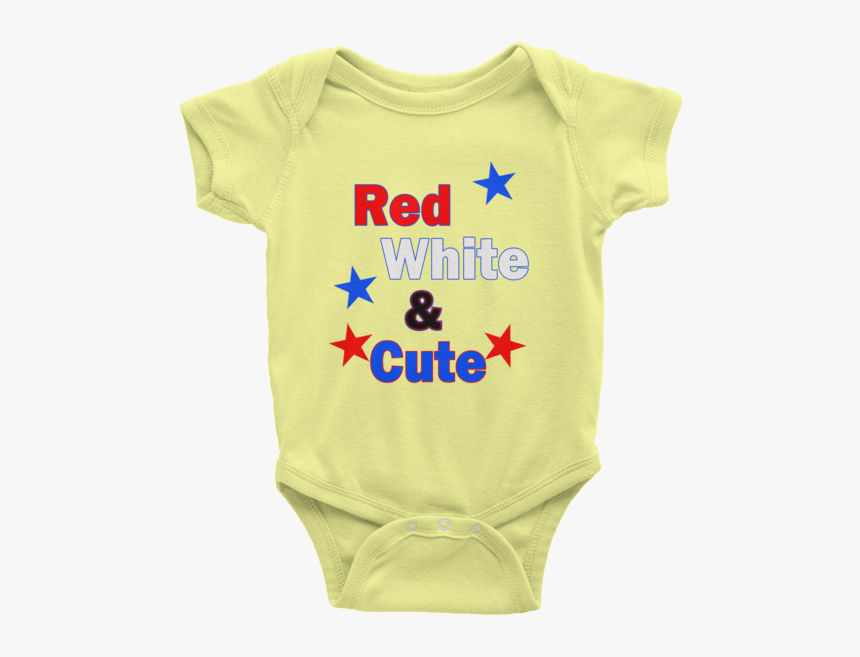 Red White And Cute Yellow Onesie, Fourth Of July, Independance - Active Shirt, HD Png Download, Free Download