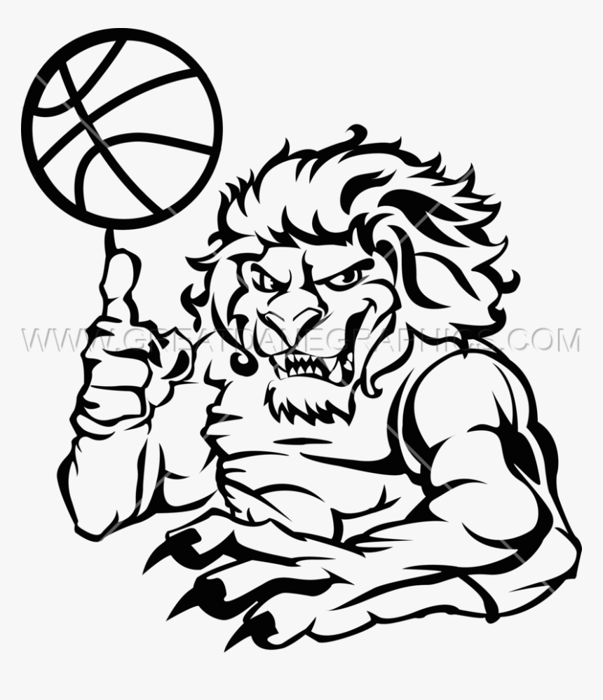 Lion Basketball Png Clipart , Png Download - Lion Basketball Png, Transparent Png, Free Download