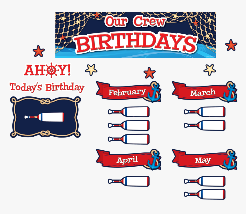 Nautical Theme Classroom Birthday Board, HD Png Download, Free Download