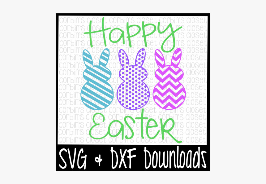 Free Happy Easter * Bunny * Easter Bunny Cut File Crafter - Little Miss Two Much Svg, HD Png Download, Free Download