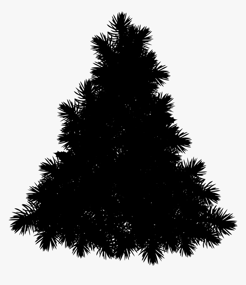 Christmas Tree Silhouette - Christmas Tree Graphic Png Transparent, Png Download, Free Download