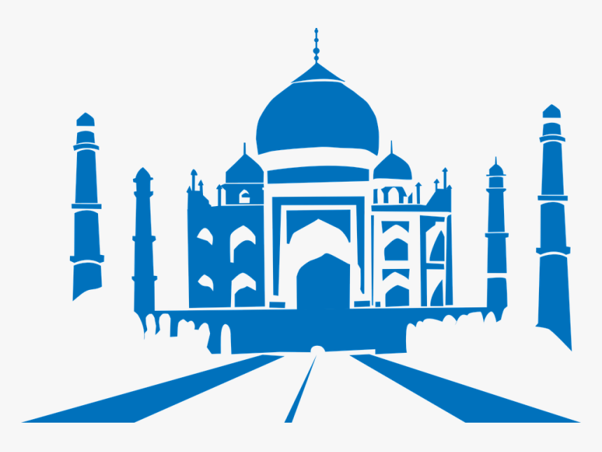 Tajmahal, Taj, Silhouette, Blue, India, Agra - Taj Mahal Clip Art Png, Transparent Png, Free Download