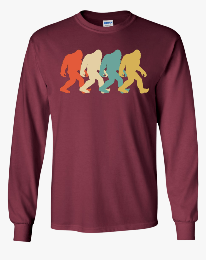 Bigfoot Silhouette Retro Pop Art Sasquatch Graphic - T-shirt, HD Png Download, Free Download