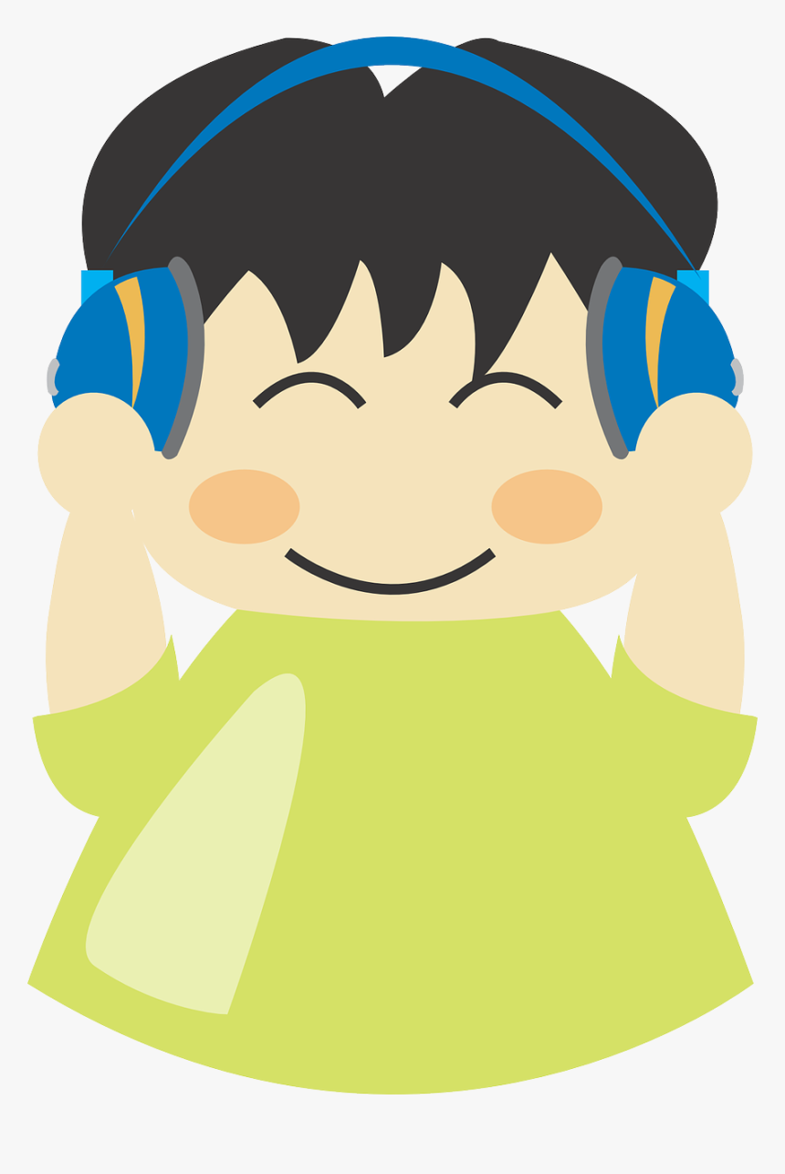 Free Vector Boy With Headphone1 - Desenho De Menino Com Fone De Ouvido, HD Png Download, Free Download