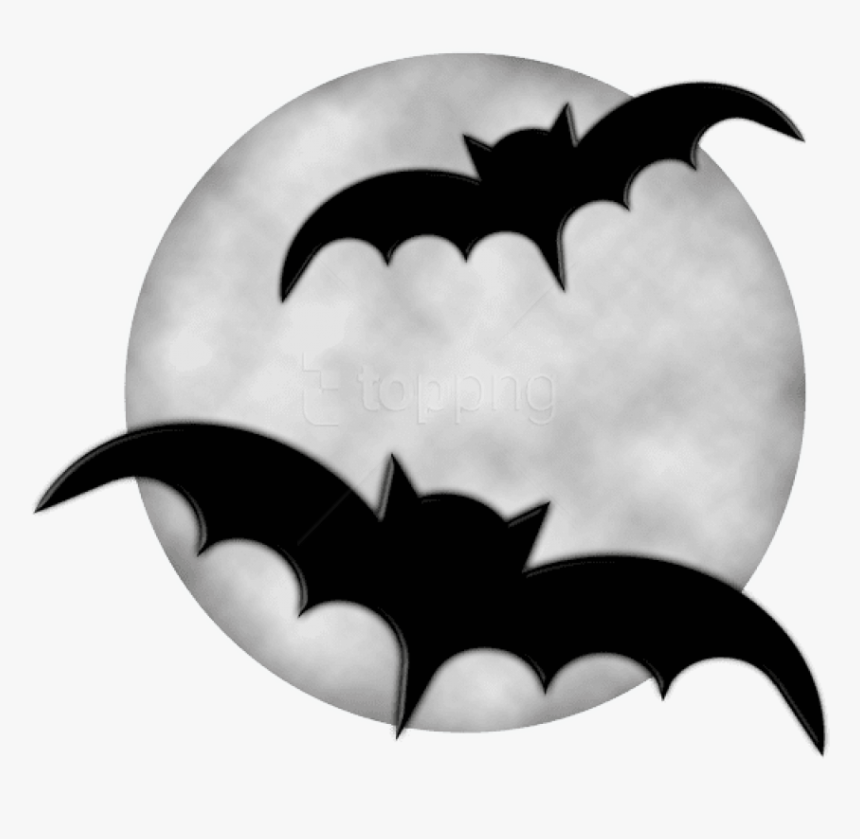 Bat,silhouette,black And Art,monochrome - Halloween Bat Clipart, HD Png Download, Free Download