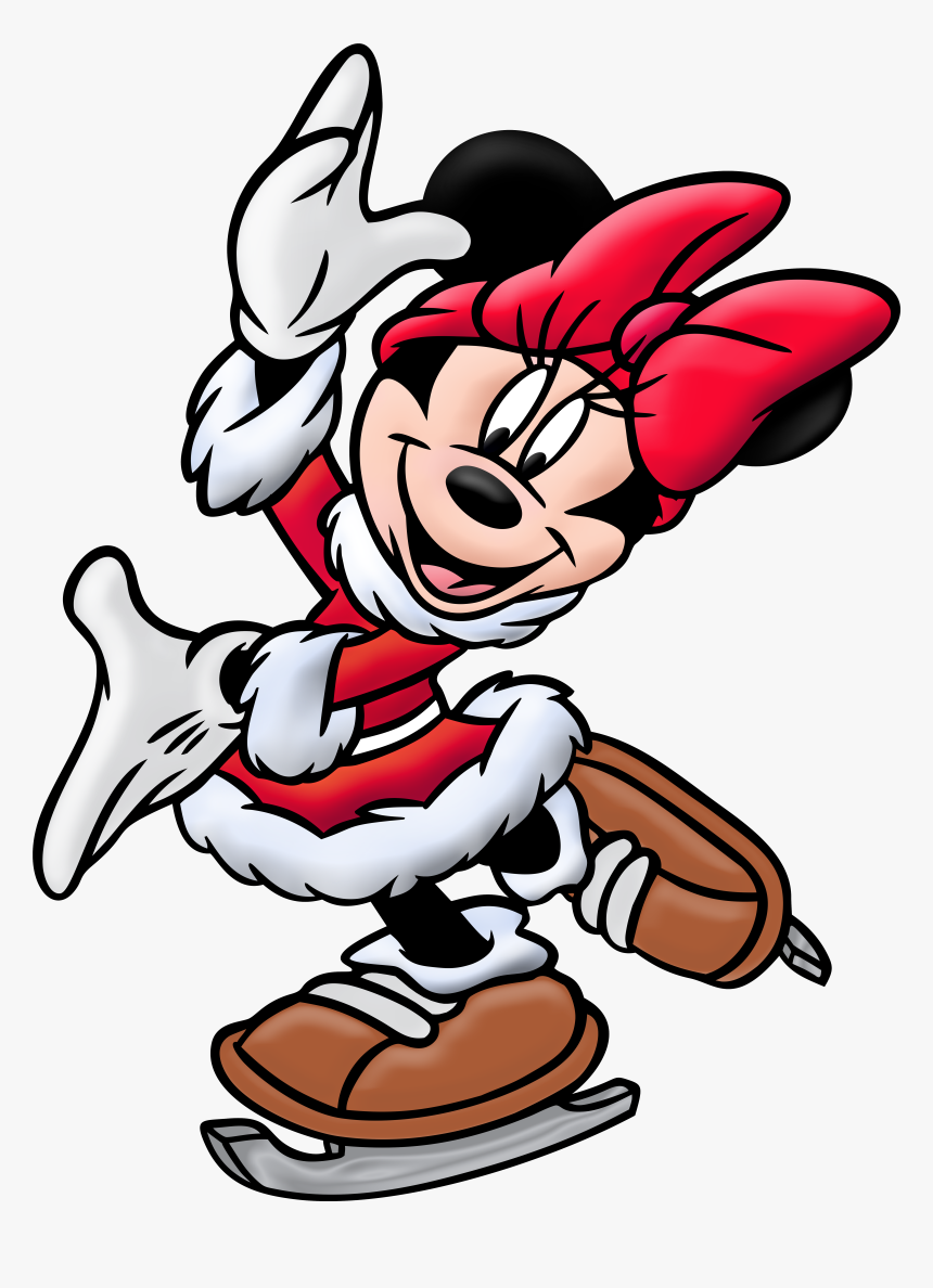 Transparent Minnie Mouse Silhouette Png - Minnie Mouse Christmas Drawing, Png Download, Free Download