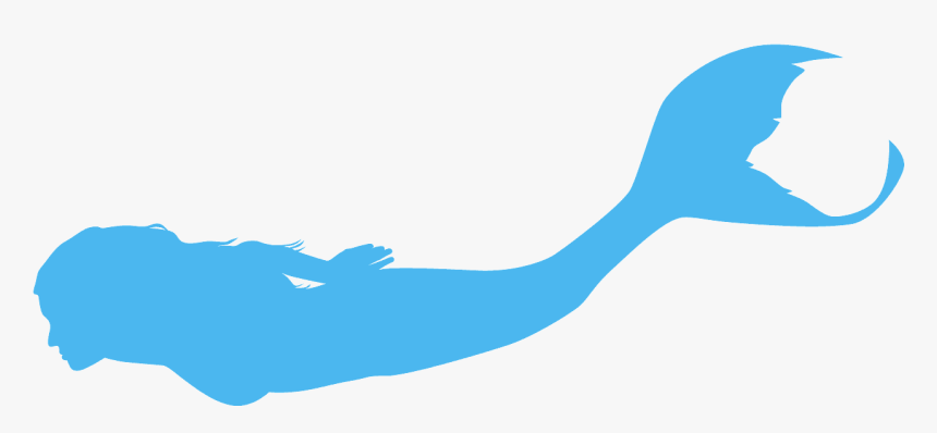 Blue Mermaid Silhouette, HD Png Download, Free Download