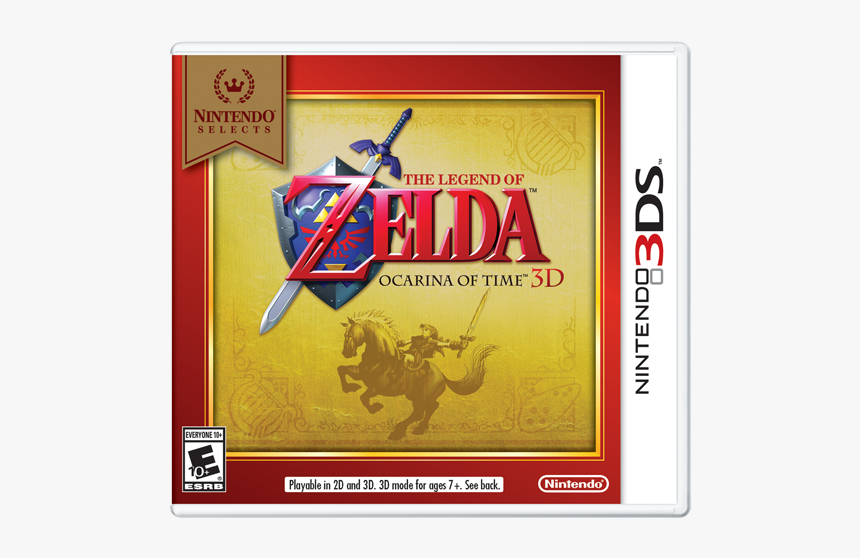 Ocarina Of Time 3ds Nintendo Selects, HD Png Download, Free Download