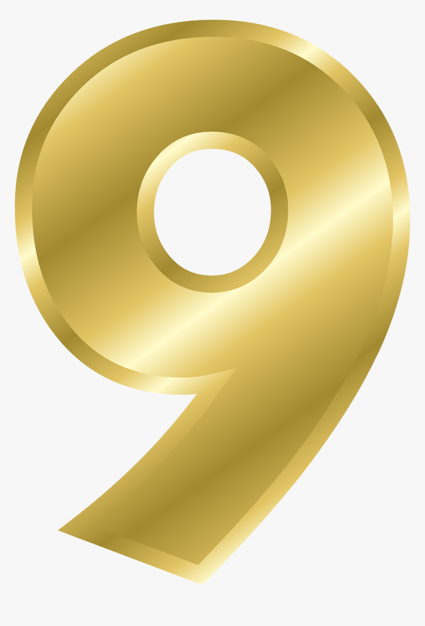 Gold Number 9 Png Clipart , Png Download - Number 9 Clipart ...