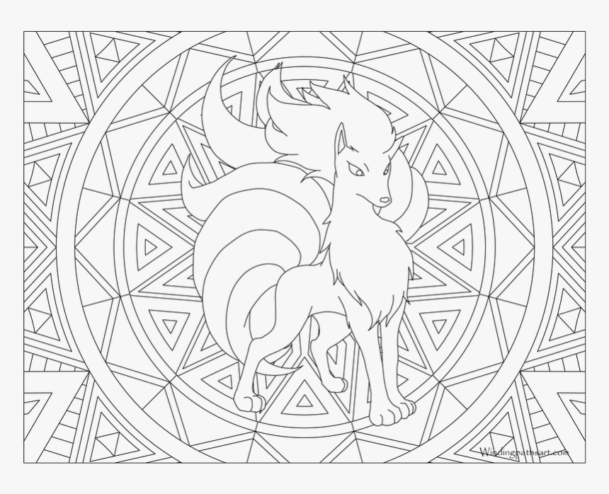 Com Coloring Page - Pokemon Coloring Pages For Adults, HD Png Download, Free Download
