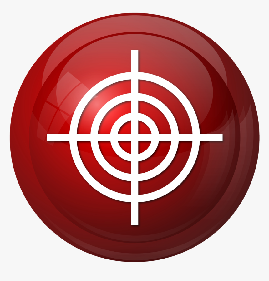 Gold Target Icon, HD Png Download - kindpng