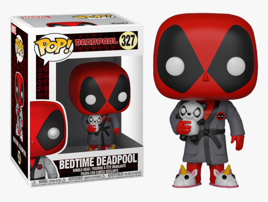 Playtime Bathrobe Deadpool Pop Vinyl Figure - Bedtime Deadpool Funko Pop, HD Png Download, Free Download