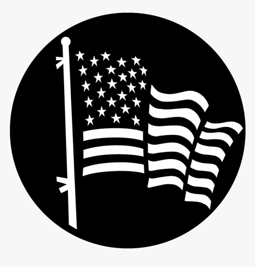Pair With Me Apollo - American Flag Png Black And White, Transparent ...