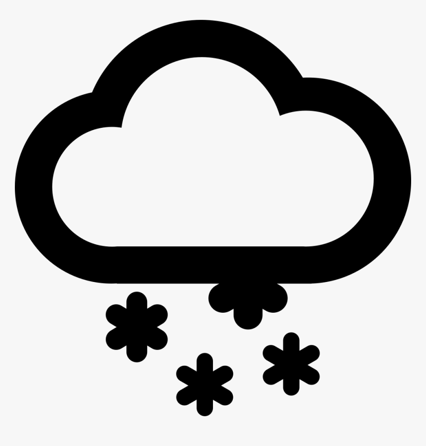 Weather Snow - Snow Cloud Weather Symbol, HD Png Download, Free Download