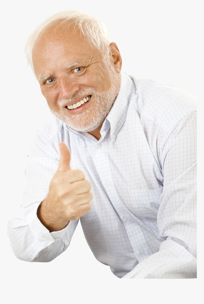 Hide the pain harold thumbs up