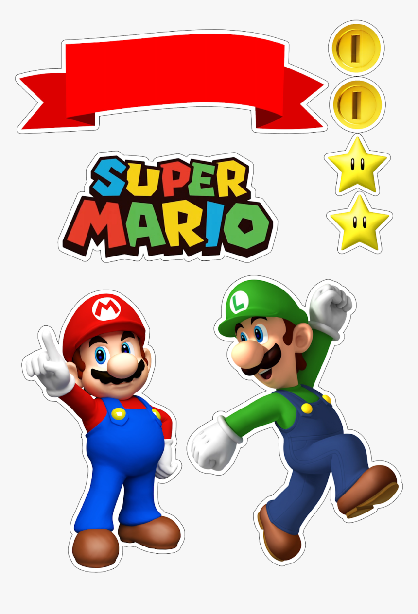 Super Mario Png - Topper Mario Bros, Transparent Png, Free Download