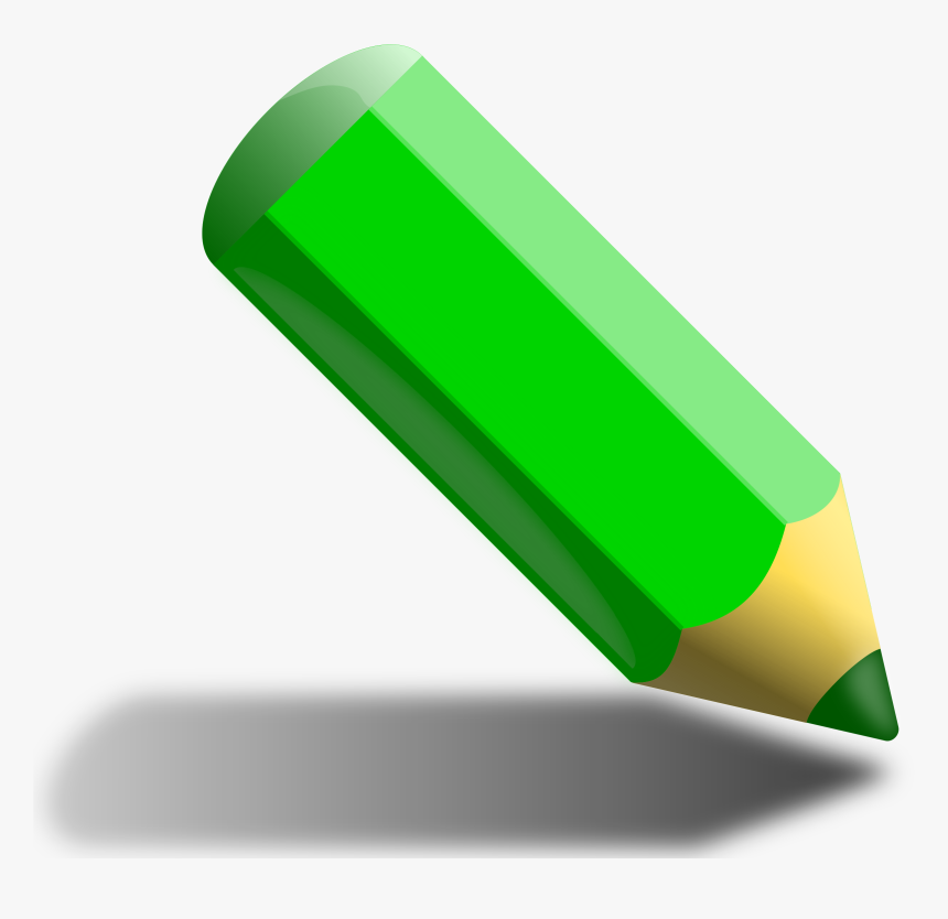 Clipart Green Pencil, HD Png Download, Free Download