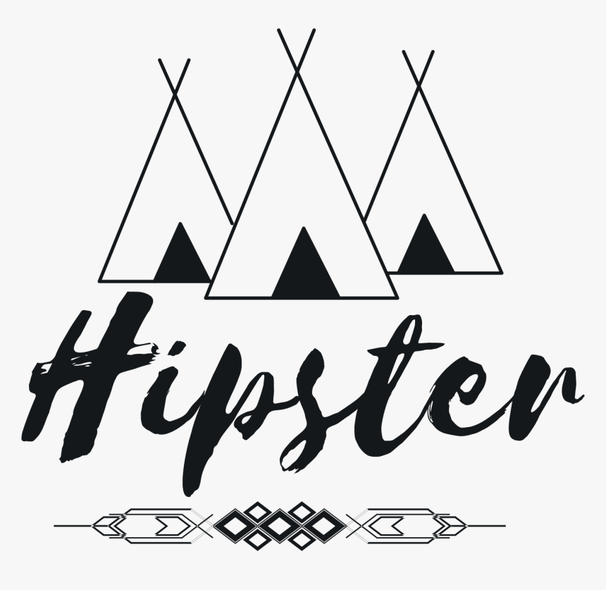 Mountain Png Hipster - Calligraphy, Transparent Png, Free Download