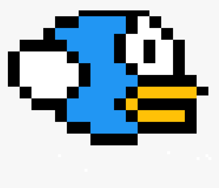 Pocket Edition Flappy Bird Pixel Art Image - Flappy Bird Bird Png ...