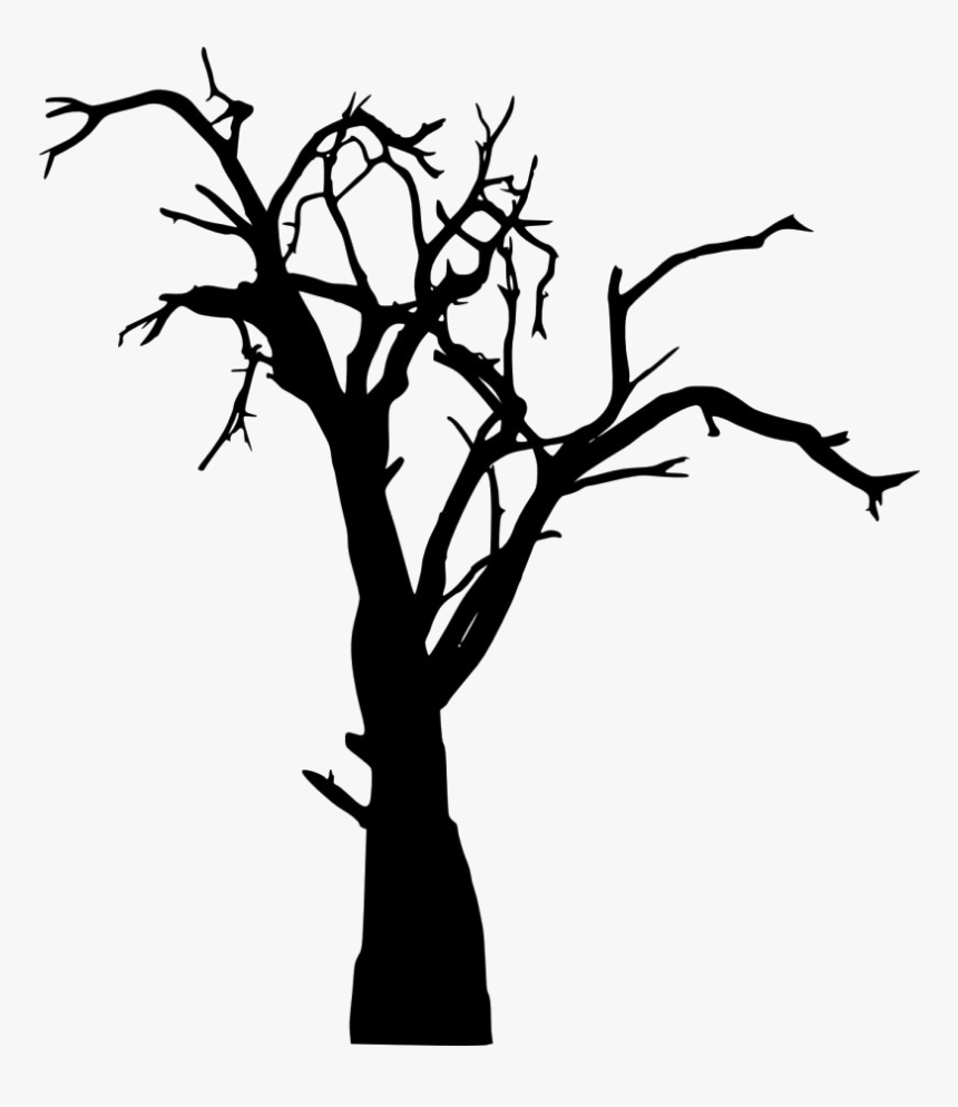 Spooky Tree Png File - Spooky Tree Silhouette Png, Transparent Png, Free Download