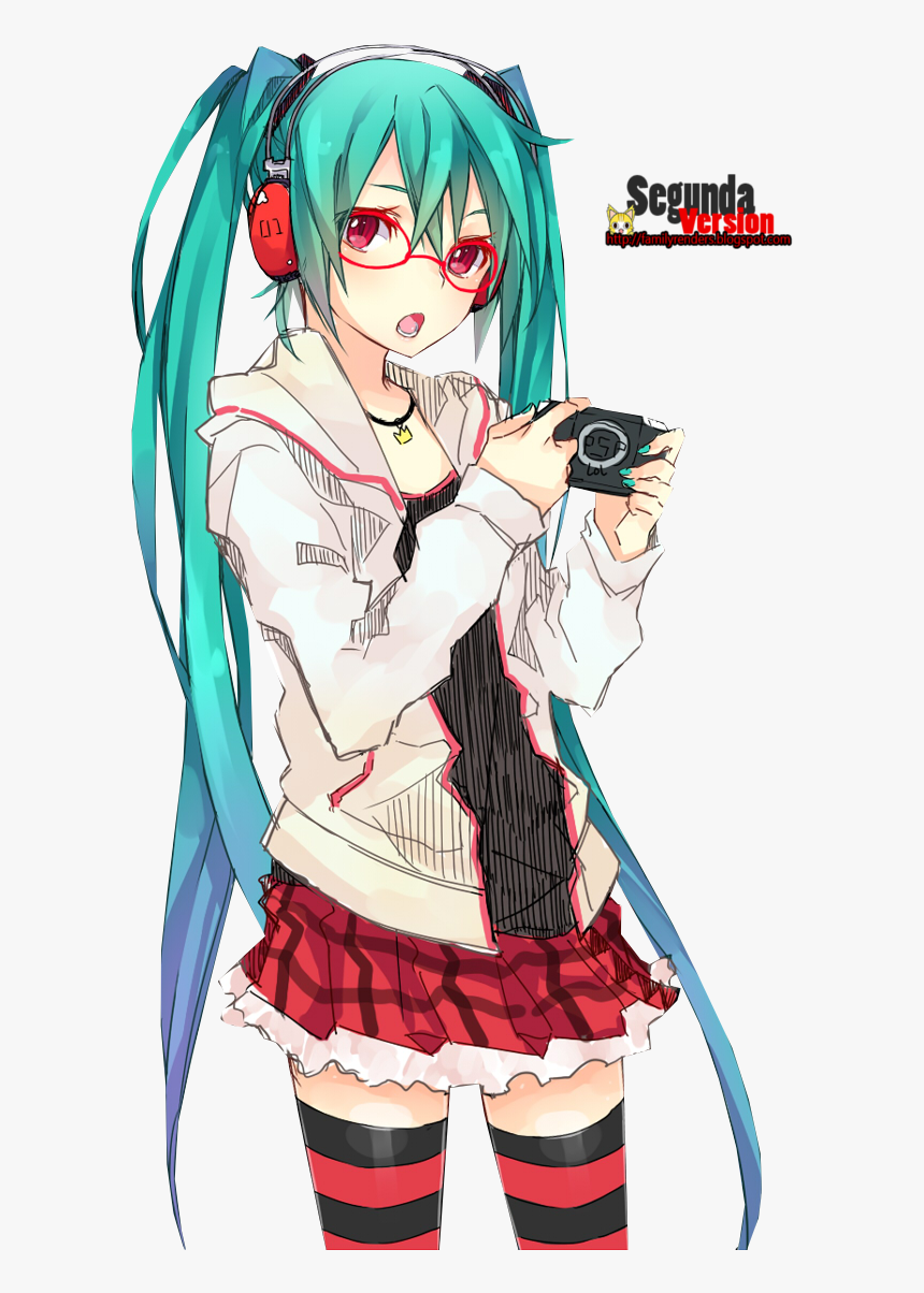 Miku Hatsune Png File Download Free - Hatsune Miku With Glasses, Transparent Png, Free Download