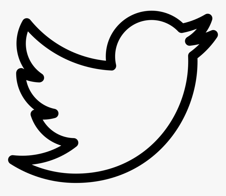 Twitter Logo Outline Transparent Twitter Logo Outline Hd Png Download Kindpng