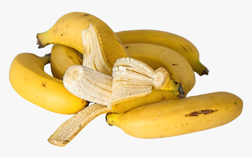 Unpeeled And Peeled Bananas Png Image - Unpeeled Bananas, Transparent Png, Free Download