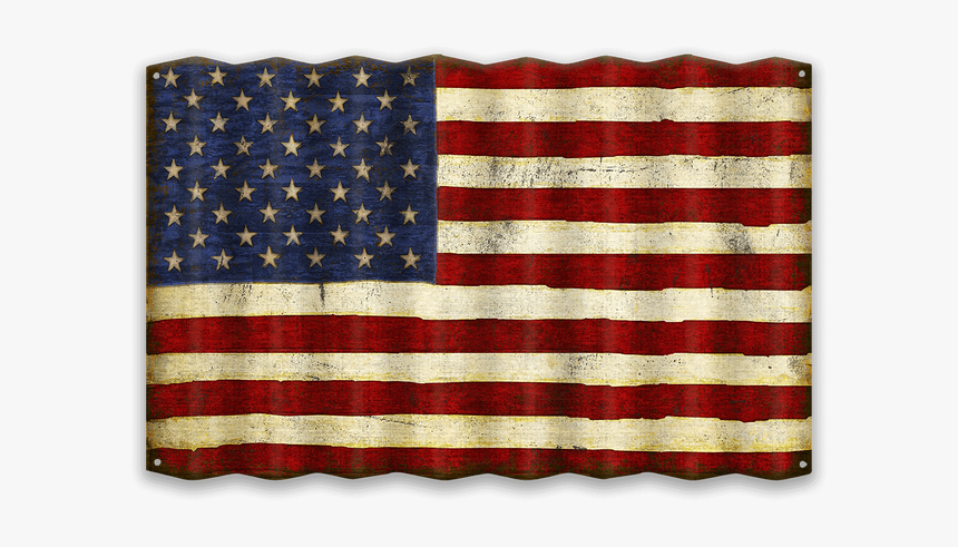 Vintage Usa Flag Png - Iowa Corrugated Sign, Transparent Png, Free Download