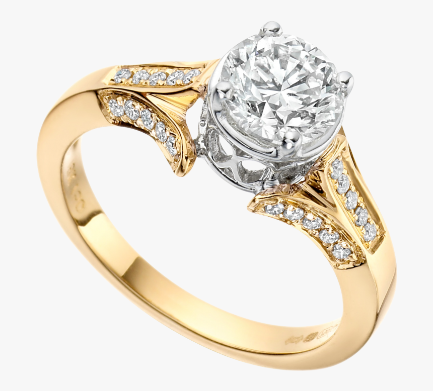 solitaire engagement ring fancy solitaire diamond ring gold hd png download kindpng solitaire diamond ring gold hd png