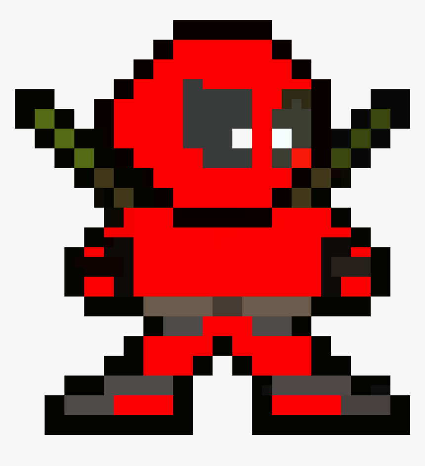 Pixel Deadpool Png , Png Download - Fortnite Rust Lord Pixel Art, Transparent Png, Free Download