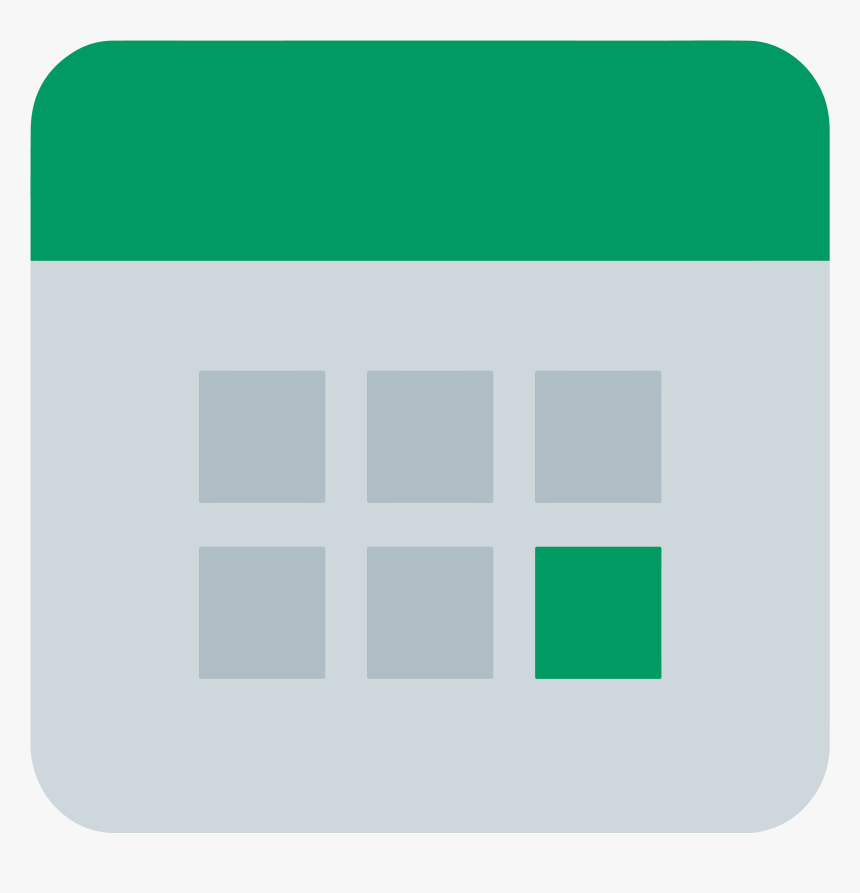 Icons8 Flat Planner Green Calendar - Calendar Png File, Transparent Png, Free Download