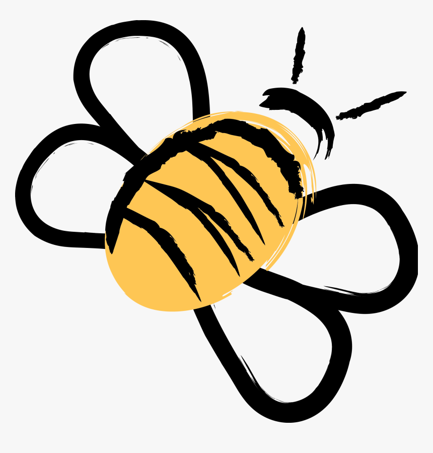 Transparent Bumblebee Png - Bee Drawing Transparent Free, Png Download, Free Download