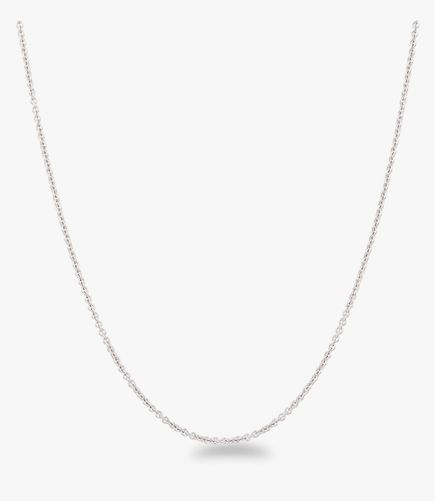 18ct White Gold Chain In - Necklace, HD Png Download, Free Download