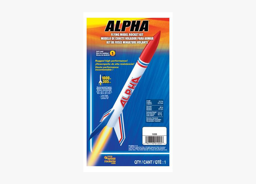 Estes Alpha Model Rocket, HD Png Download, Free Download